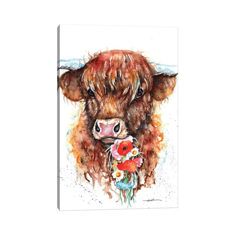 Flora by BebesArts - Gallery-Wrapped Canvas Giclée on Canvas, Wrapped Canvas, 101.6 cm H x 66.04 cm W x 3.175 cm D