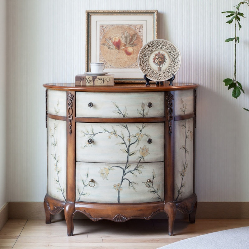 Armoire décorative peinte American Retro