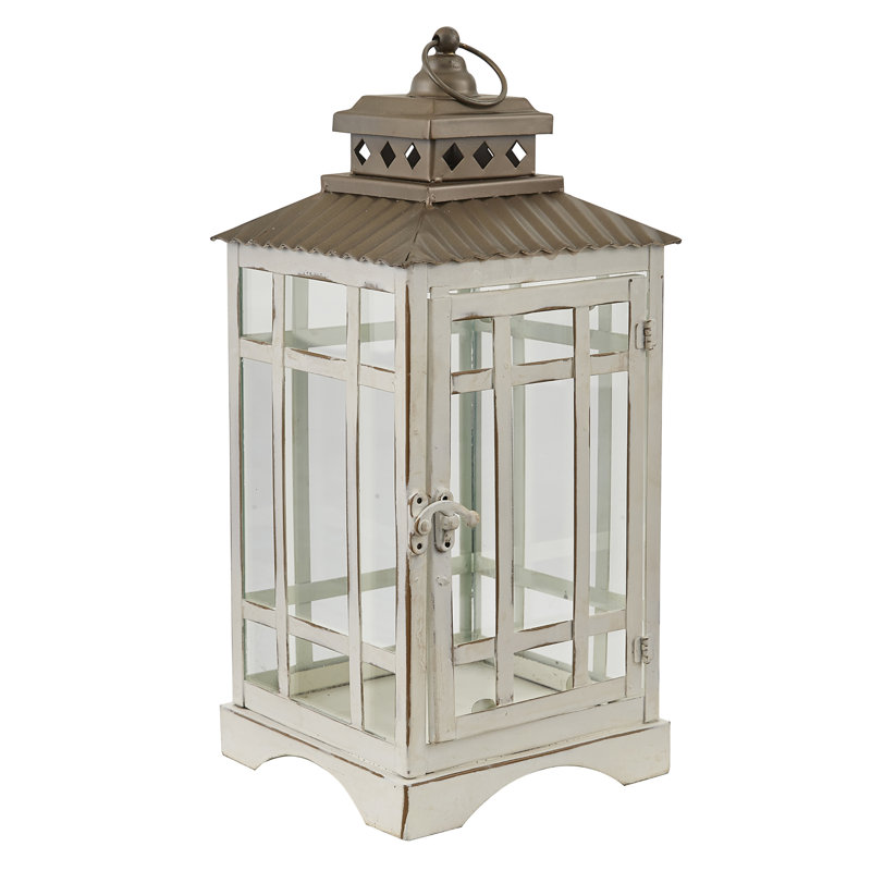 Lanterne blanche Latitude Run® - petite, H 14 po x l 6,50 po x P 6,50 po