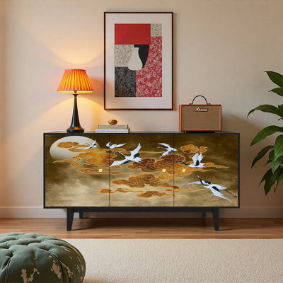 Buffet de style rétro et minimaliste
