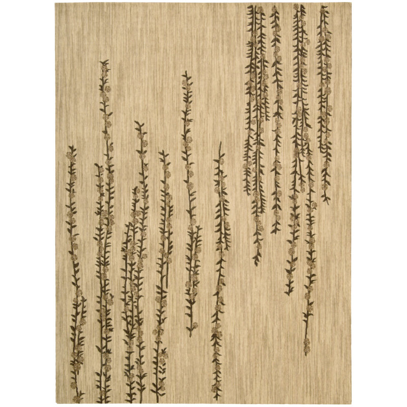 Tapis beige / brun en laine Kindra, Rectangle 2 pi x 3 pi