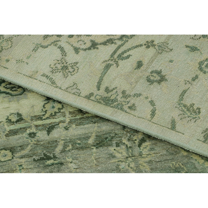 Rug & Kilim’S -Inspired Rug In Soft Greens And Blues With Floral Patterns
