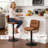 Sahla Swivel Upholstered Adjustable Height Counter Stool with Metal Frame-2069916371-2069916368