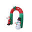 Arche de Noël du père Noël et bonhomme de neige