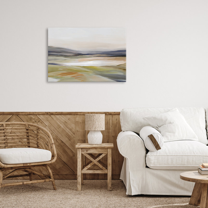 Toile «Fading Tranquil Horizon», conception par Hannah Dawson, H 16 po x l 24 po