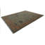 Tapis bleu en laine noué à la main 11 pi 8 po x 14 pi 10 po Oushak
