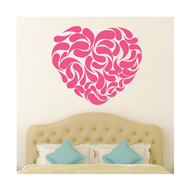 Abstract Wall Decal, Pink
