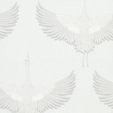 Kumano Pearleascent 3D Embossed Stork Design Wallpaper Roll