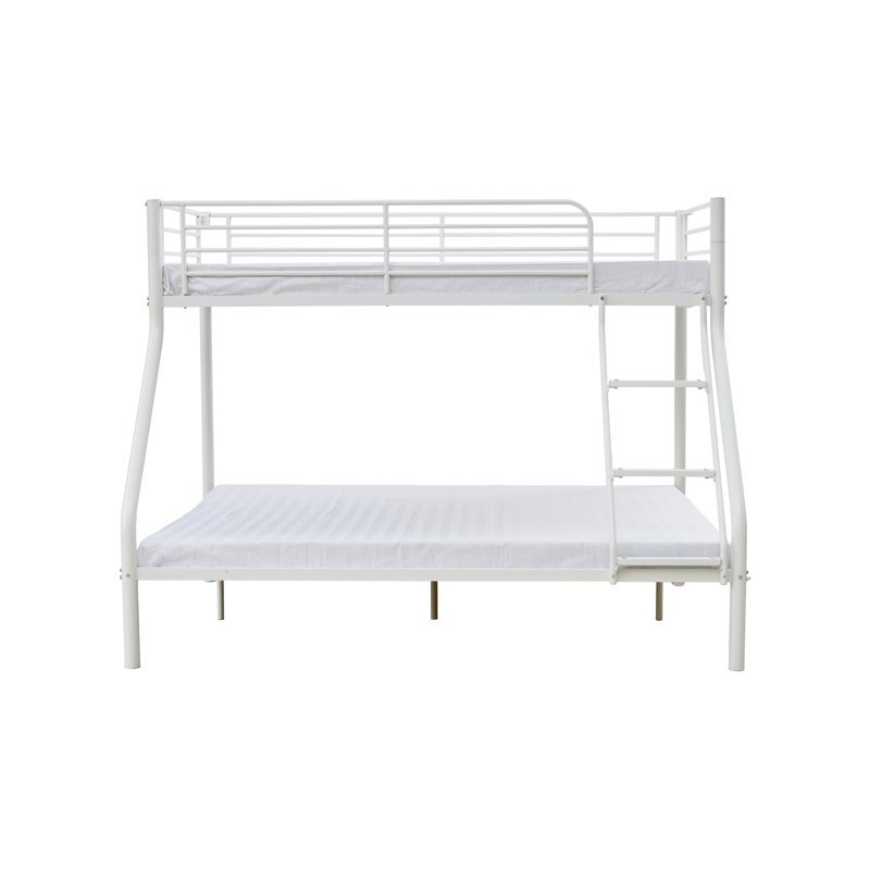 Bunk Bed with Built-in Ladder Included, White
