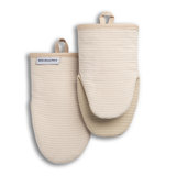 KITCHENAID Micro Rib Silicone Stripe Mini Oven Mitts, Set of 2
