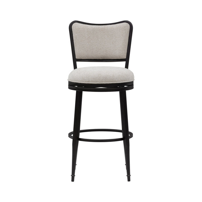 Tabouret de bar pivotant en tissu de qualité commerciale Baxter, Tabouret de bar (siège d'une hauteur de 30 po)