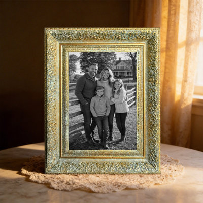 Antique Gold 3 PCS 11" x 14" Decorative Picture Frame with Horizontal or Vertical Display