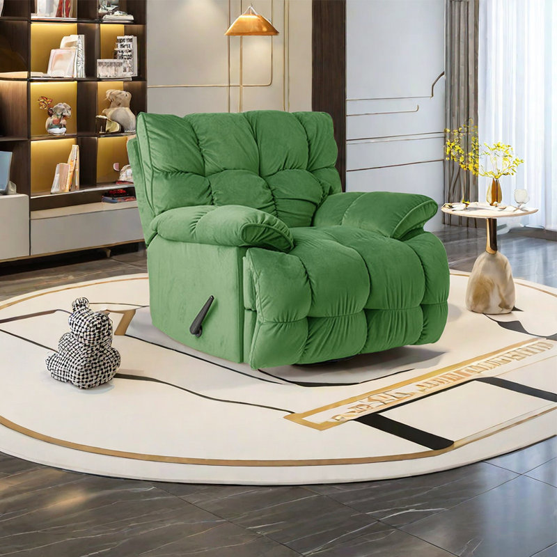 Ephi Upholstered Recliner, Green