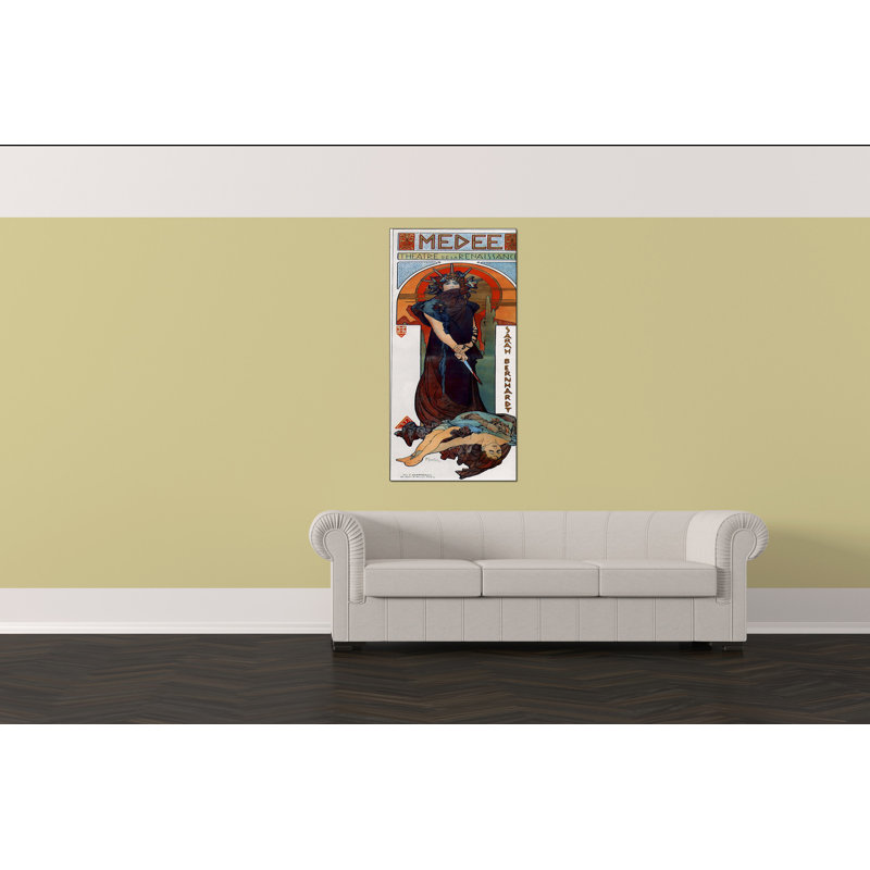 Medea by Mucha Alphonse - Wrapped Canvas Print, 100cm H x 50cm W x 1.8cm D