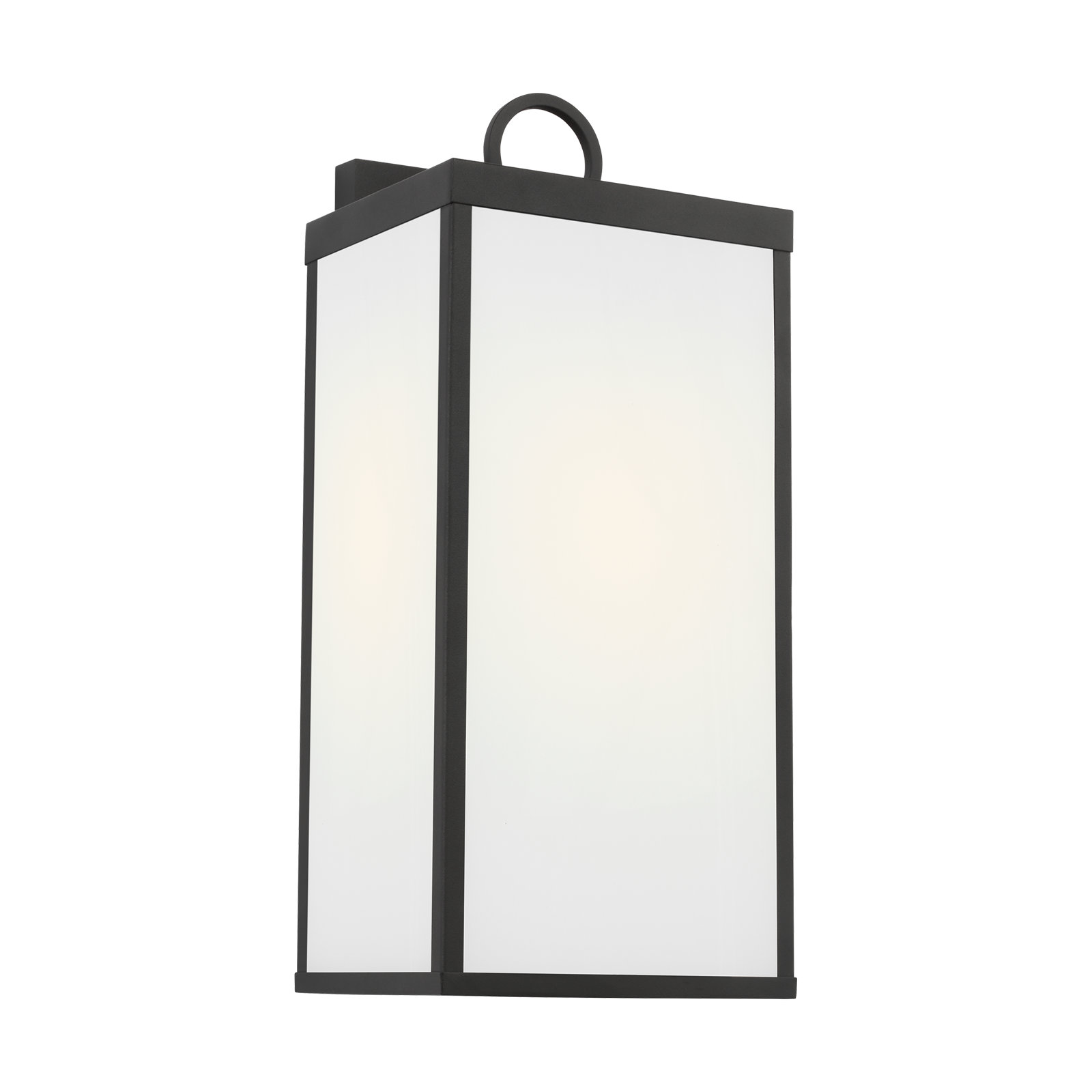 Howell Outdoor Armed Sconce, Matte Black, 16.25" H x 7" W x 6.5" D