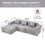 Canapé modulaire en L-1171676011