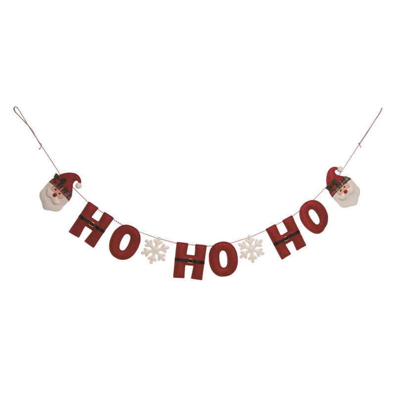 Bannière de Noël en polyester multicolore 61,81 po Transpac