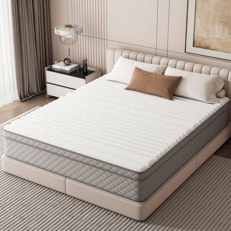 Noren Pillow Top Mattress Memory Foam Medium Firm Hybrid Mattress in a box With Certipur-us, Pocket Spring