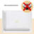 Double Threshold Shower Pan Base In White With Center Drain Assembly