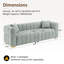 Ensemble de salon rembourré en boucle-500539284