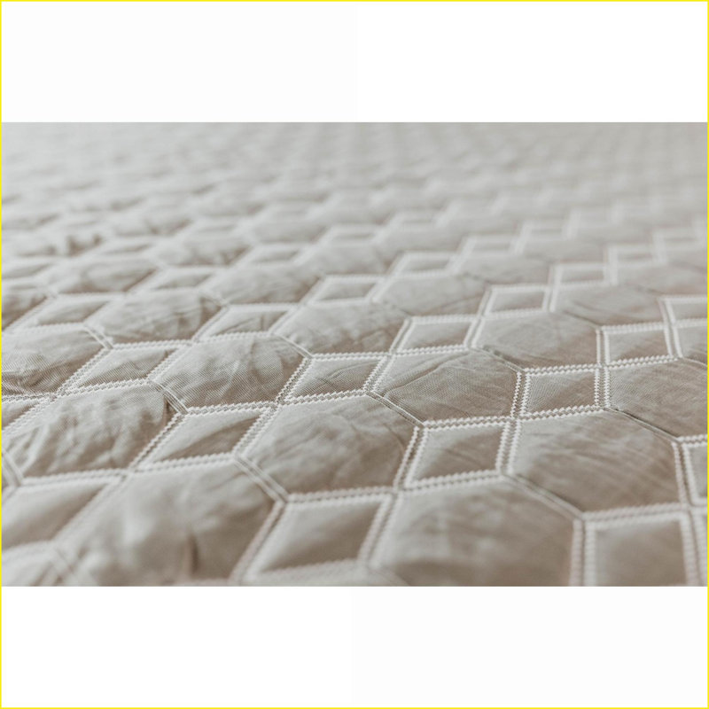 Matelas Matelas hybride infusé de cuivre 12 po avec housse de refroidissement et support de ressorts | Mousse + ressort | Noir + gris