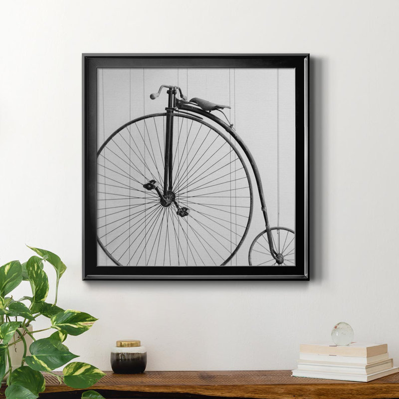 «Vintage Ride» - Toile encadrée de qualité supérieure - prête à être accrochée, H 26,5 po x l 26,5 po x P 1,5 po, Noir