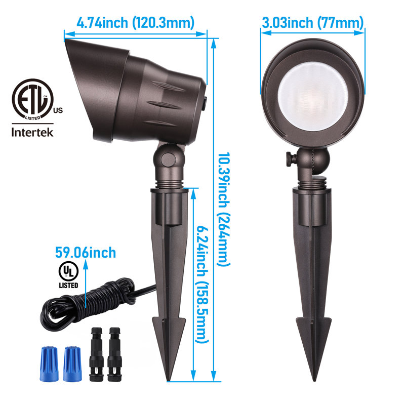 Perle LED Pathway Spotlight Colour Temperature Selectable Low Voltage Landscape Light, 5CCT