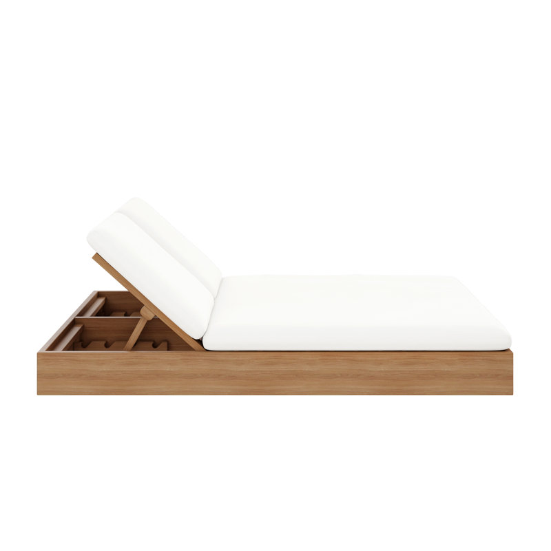 Beja Double Chaise Lounge - Natural, Canvas Natural