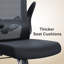 Chaise de bureau ergonomique avec accoudoirs rabattables, chaise de bureau ergonomique avec support lombaire et repose-pieds réglable, chaise d'ordinateur pour le bureau personnel, dessin, travail sur ordinateur.-401310253
