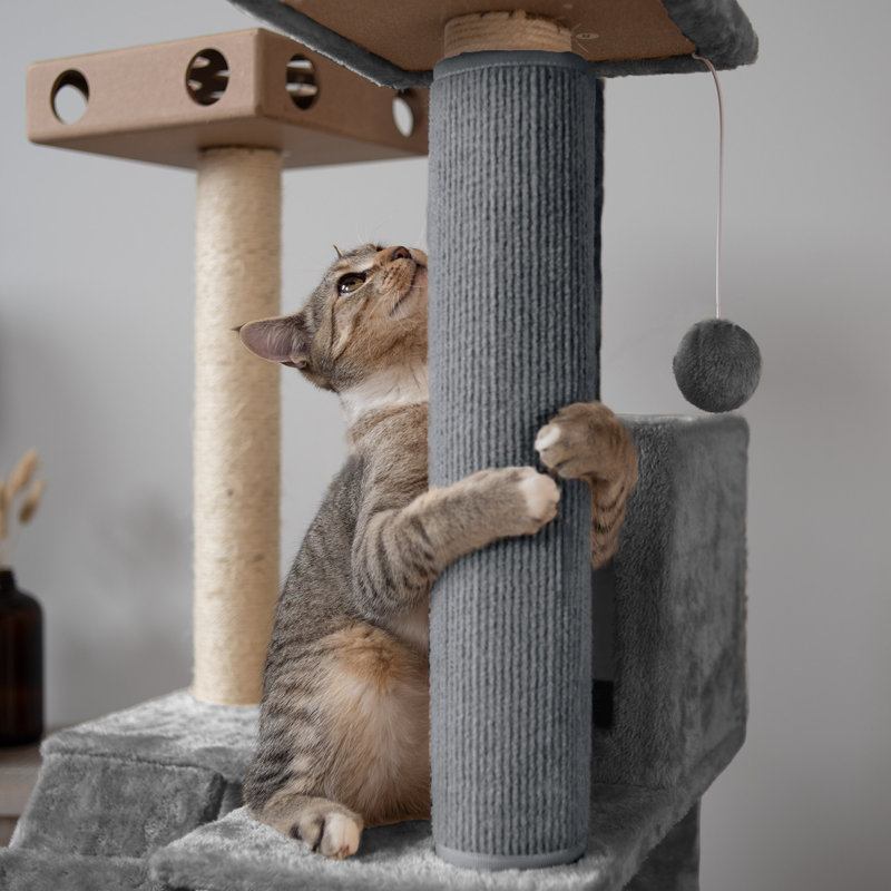 Replacement Scratching Post Cover Carpet, Gray, Large