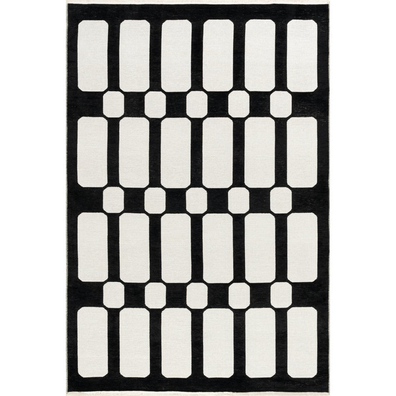 Tapis géométrique réversible Neco SuperioWash, Rectangle 7 pi 10 po x 10 pi