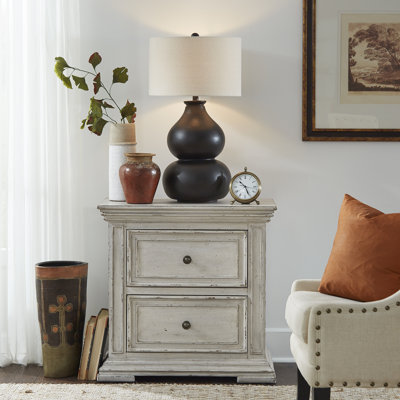 Temple Cloud Temple Cloud 2 Drawer Night Stand W/ Charging Station