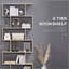 HOMcom H 75,5 "H Bibliothèque 6 tablettes