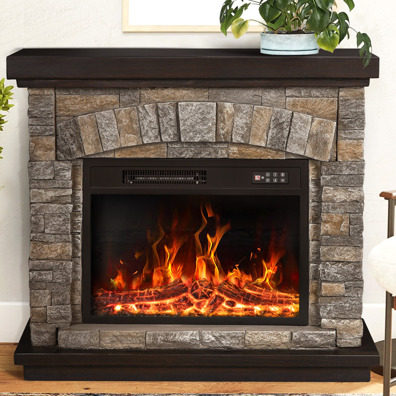 Foyer électrique l 36,2 po Chaitra, H 35,4 po x l 40,2 po x P 12 po