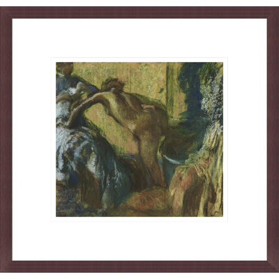 «After the Bath» par Edgar Degas, impression giclée sur cadre