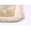 Tapis oriental oriental crème en laine noué à la main 6 pi x 9 pi