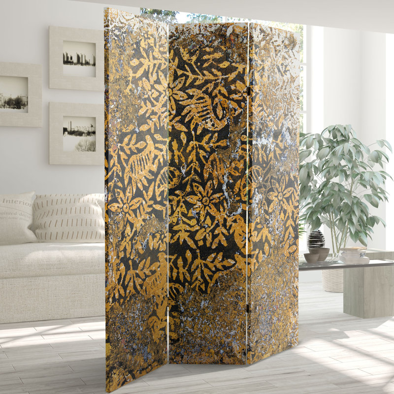 Expressionist Collage Folding Art Screen, Flowering Fold