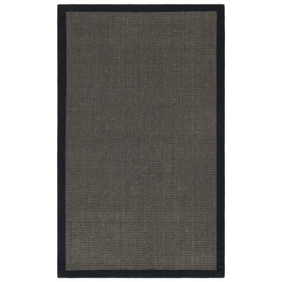 Tapis gris anthracite en jute / sisal Dollard