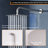 3-Function  Shower System With 10" Ultra-Thin Round Shower Head,Body Jets And Hand Shower (Valve Included)-113407255