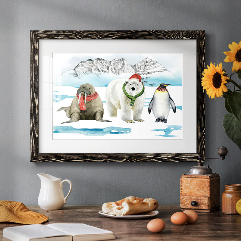Collection d'animaux de l'Arctique A, Noir, H 14 po x l 20 po x P 1,5 po