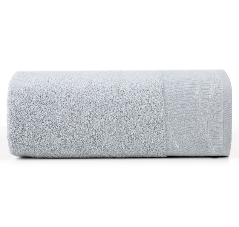 Hyozo Midweight Jacquard Hand Towel, Matt Brushed Nickel