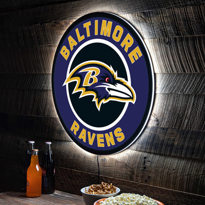 NFL LED Round Lighted Wall Sign