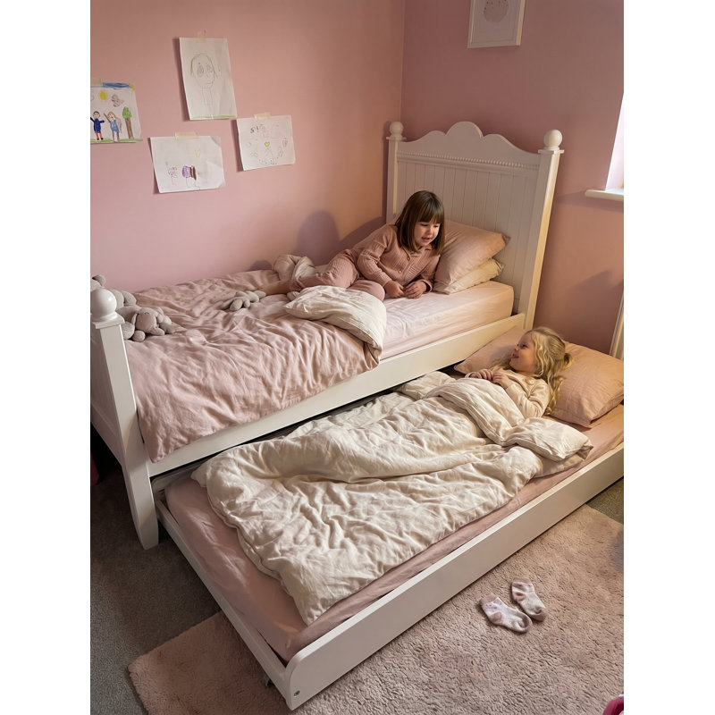Princess Single Bed with Pull-Out Trundle