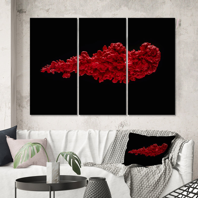 «Red River Or Red», reproduction d'art sur toile moderne, H 40 po x l 60 po x P 1 po