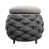 Corde en polyester gris foncé sélectionné