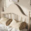 Lit plateforme double avec tête de lit chic, structure de lit en bois massif avec support à lattes, pas de sommier tapissier nécessaire-133480989-133480993