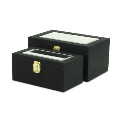 Ensemble de 2 boîtes décoratives Aiyanna