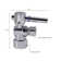 1/4-Turn Lever Handle Angle Stop Shut Off Valve, 1/2" IPS x 3/8" OD