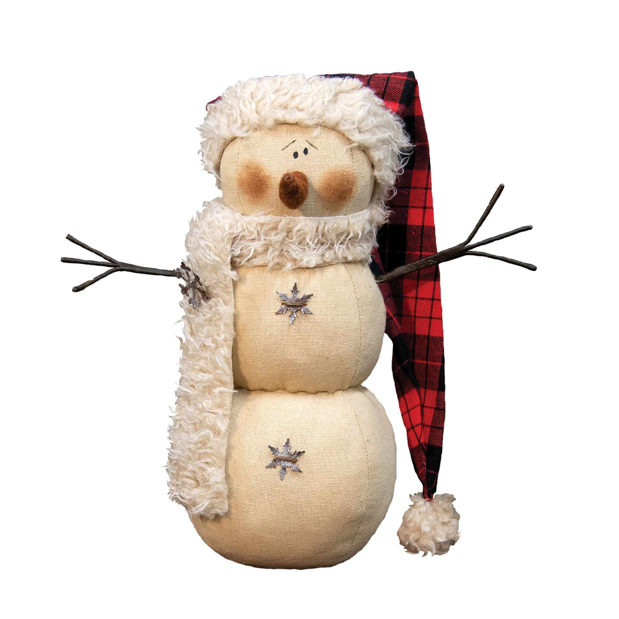 The Holiday Aisle® Santa Hat Lodge Snowman | Wayfair
