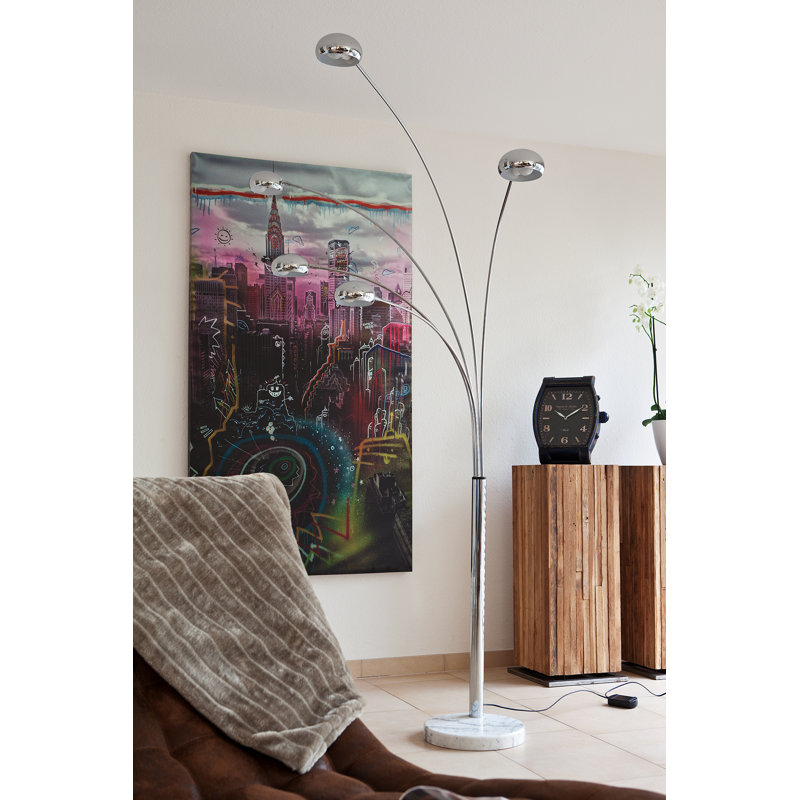 Aliya 205cm Novelty Floor Lamp, Chrome